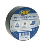 HPX 5200 isolatietape zwart 19 mm x 10 meter