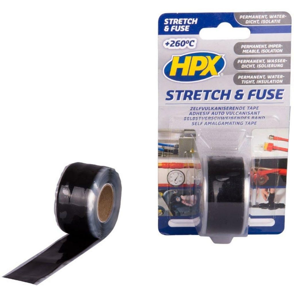 HPX Stretch & Fuse vulkaniserende tape zwart 3 meter