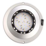 Marine LED Cor opbouwspot met schakelaar matt zilver