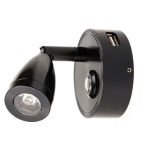 Marine LED Mini led opbouwspot zwart