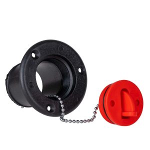 Nuova Rade brandstof vuldop met schroefdop zwart