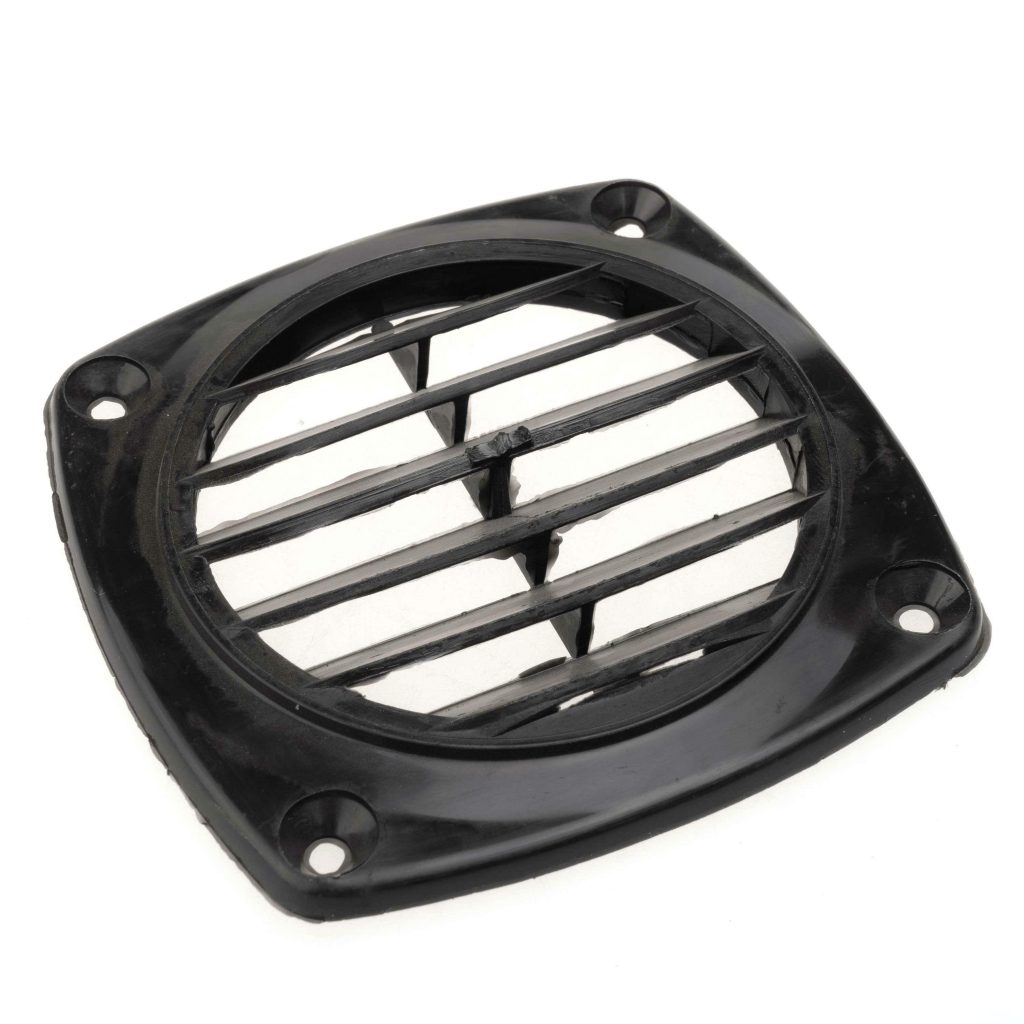 Nuova Rade Ventilatierooster 82 x 82 mm zwart