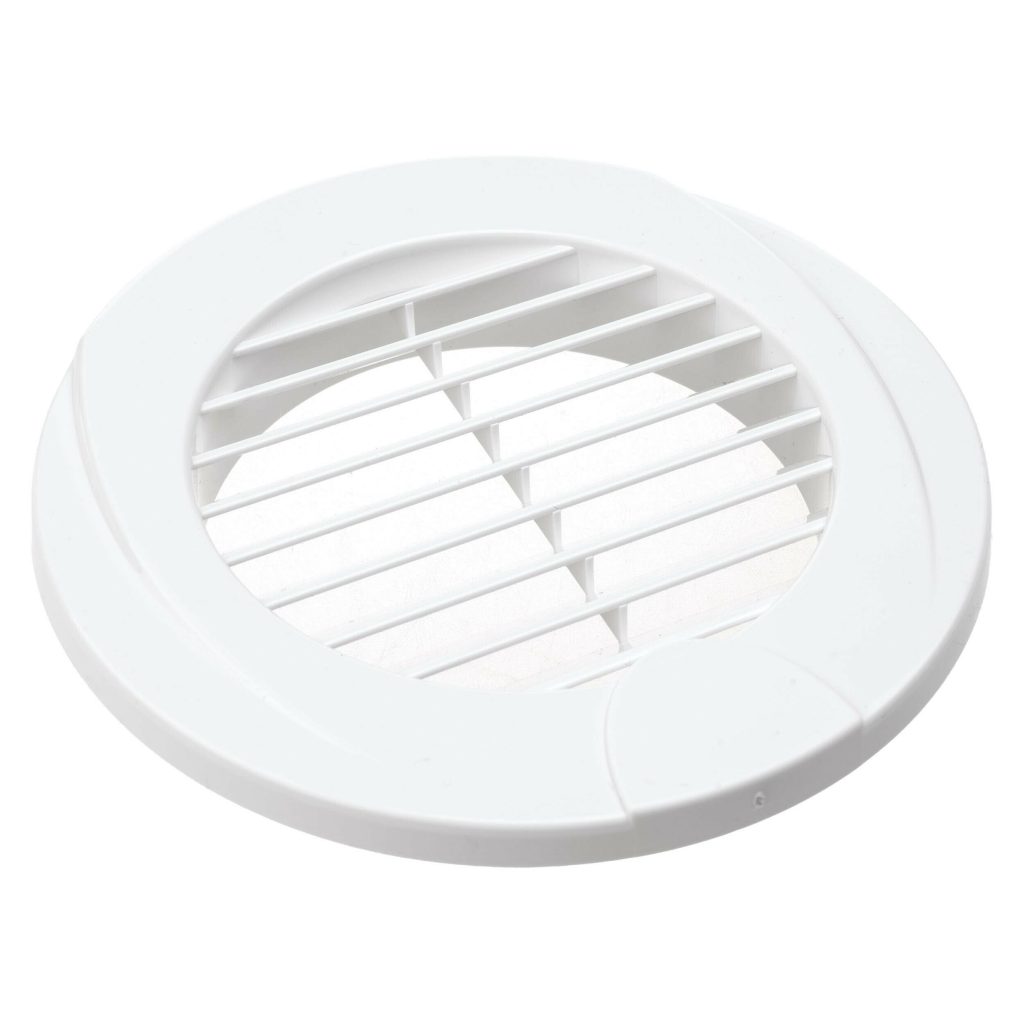Nuova Rade Ventilatierooster rond 76 mm wit