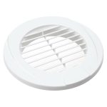 Nuova Rade Ventilatierooster rond 76 mm wit