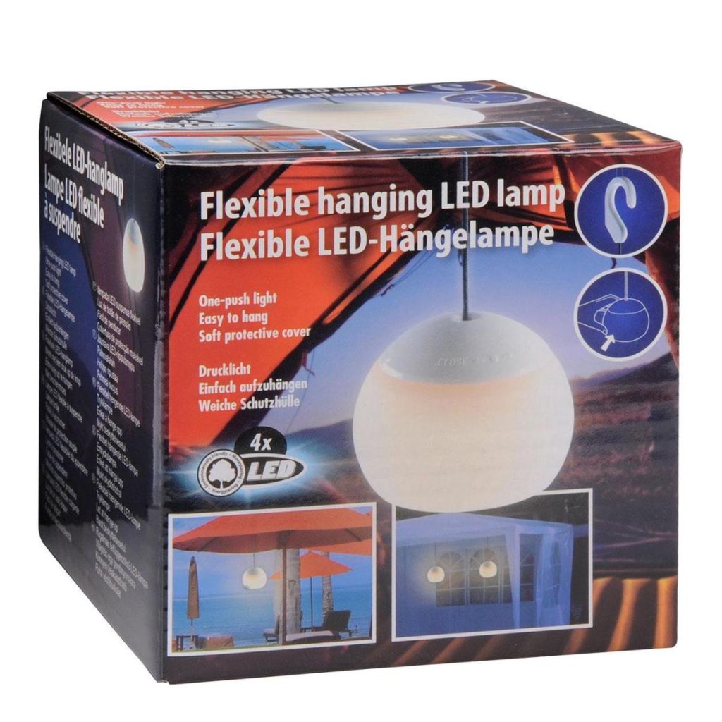 Flexibele Led Hanglamp 4 LED wit
