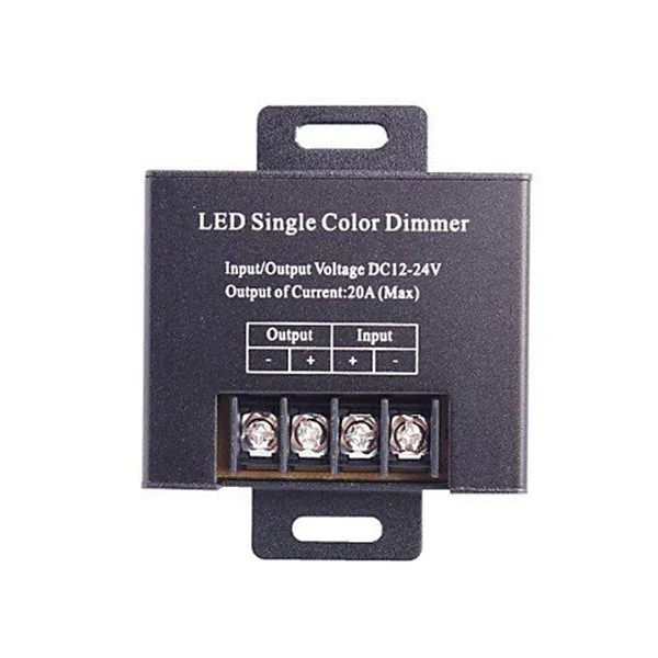 opbouw 12-24v 20a led dimmer controller met afstandsbediening voor eenkleurig striplicht