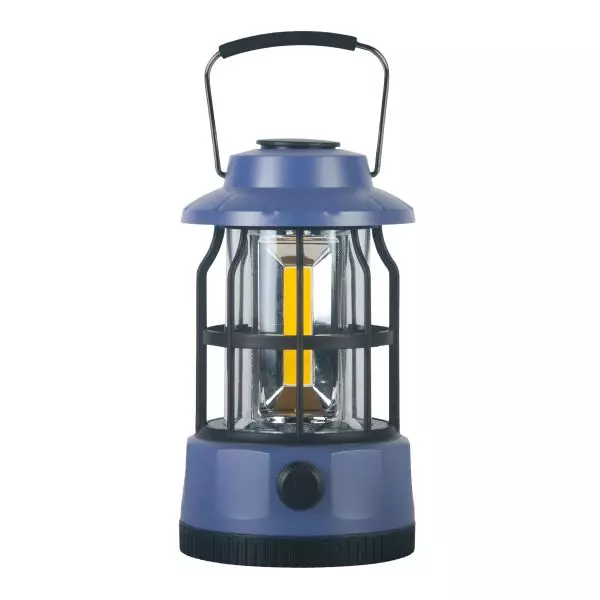 Vintage lantaarn met een traploze dimfunctie.