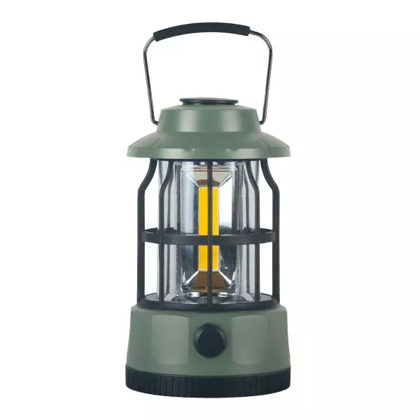 Vintage lantaarn groen met traploze dimfunctie