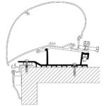 Thule Omnistor Hobby Caravan 2009 dakadapter