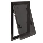 Rechthoekig klapraam inclusief combihor zwart 350 x 500 mm