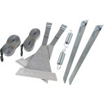 Stormbandset luifel met peesbevestiging