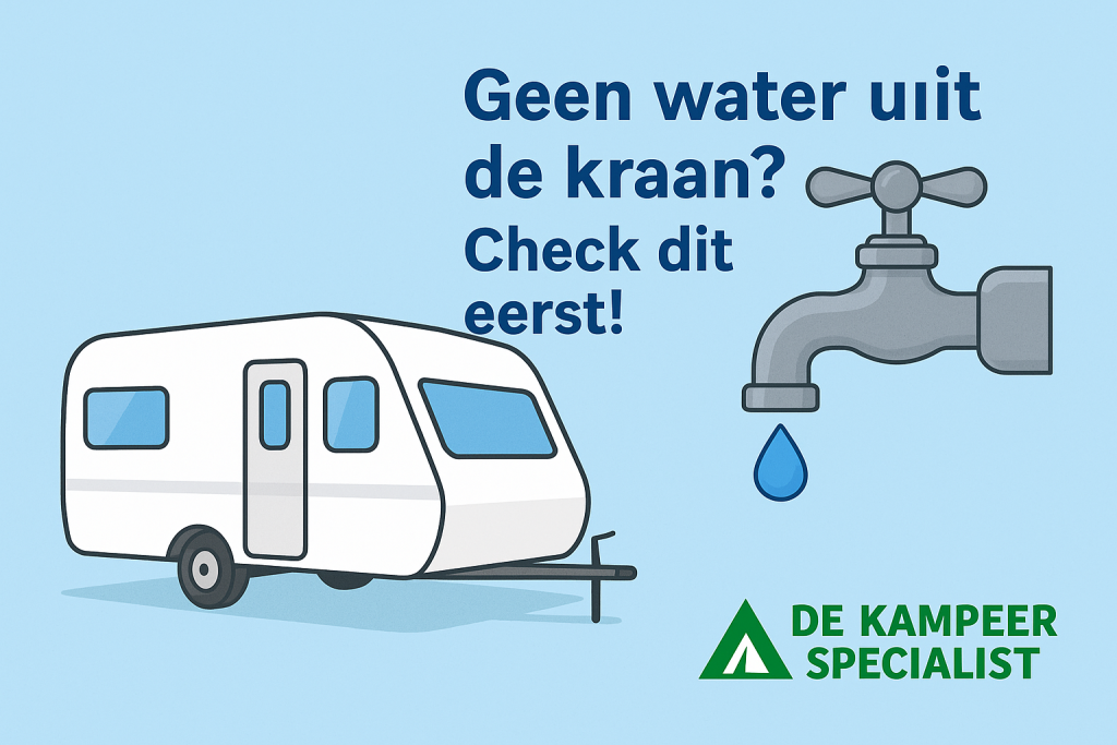 HELP! geen water uit caravan kraan