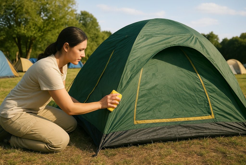 tent schoonmaken