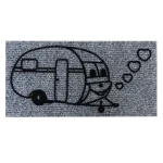 Grijze Deurmat Caravan Cartoon