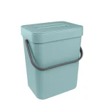 Prullenbak met zuignapbevestiging blauw