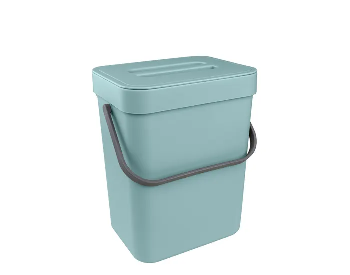 Prullenbak met zuignapbevestiging blauw