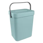 Prullenbak met zuignapbevestiging blauw