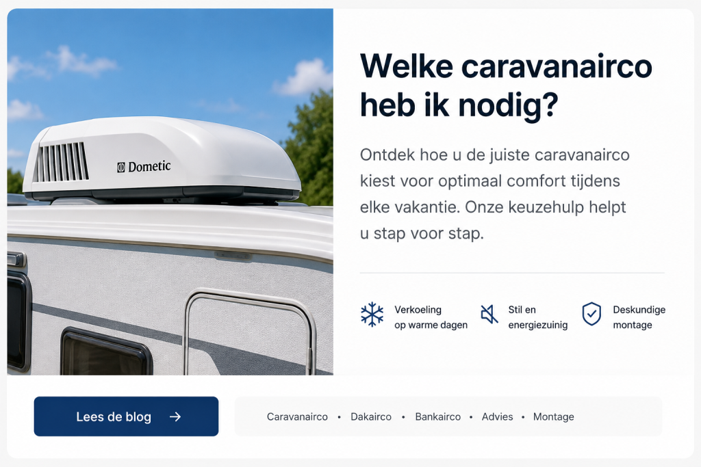 dak airco, caravan airco, camper airco