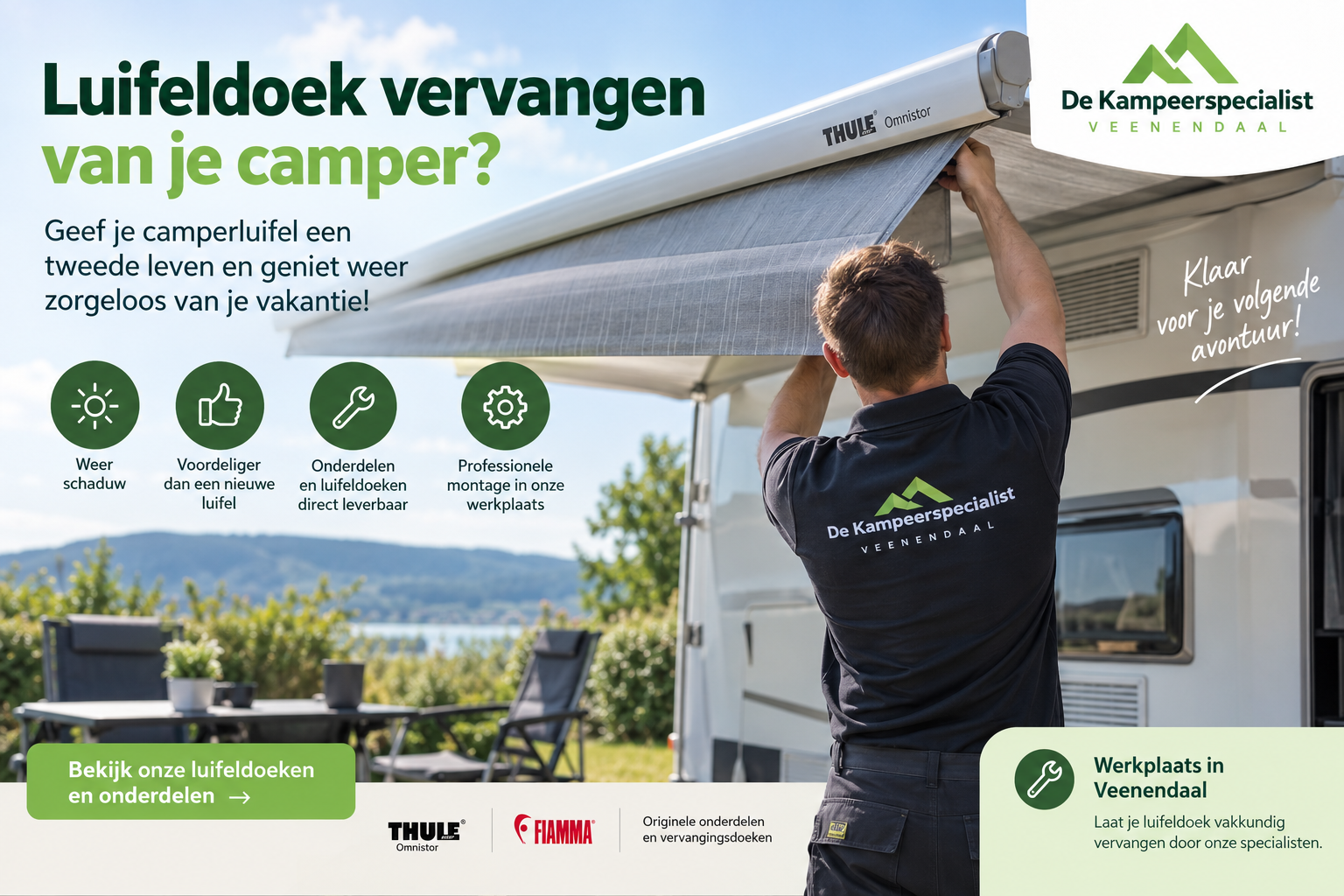 Luifeldoek vervangen van je camper