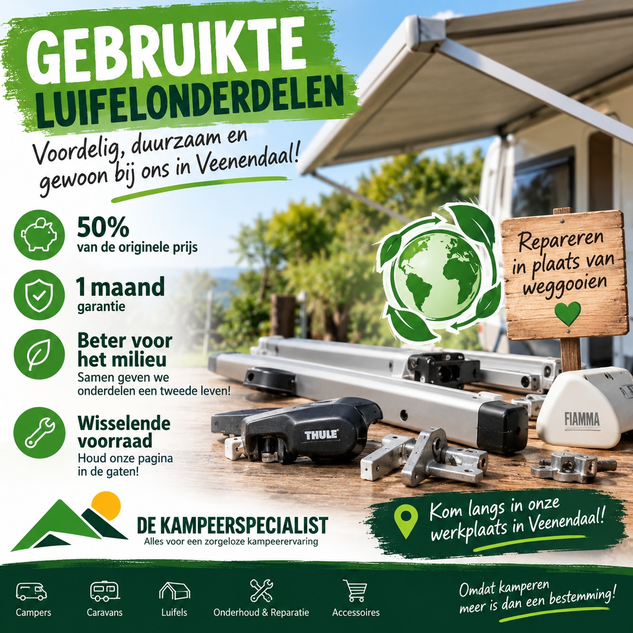 gebruikte luifelonderdelen